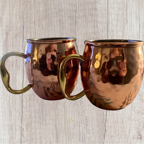 Set of 2 Godinger Copper Mule Mugs - Picture 1 of 6